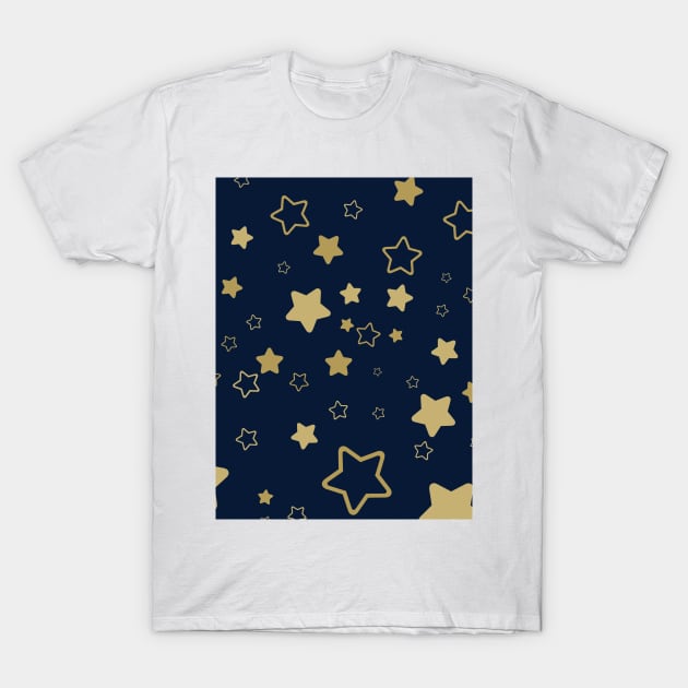 Golden Stars T-Shirt by SturgesC